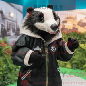 Maskotka czarnego borsuka