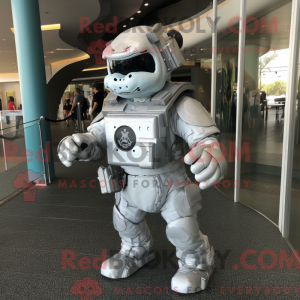 Sølv Marine Recon maskot...
