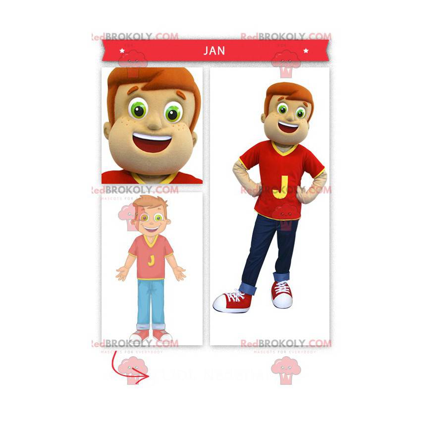 Mascotte del ragazzino - Redbrokoly.com