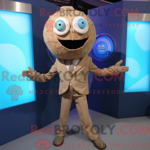 Tan Gyro maskot kostume...