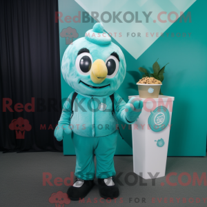 Teal Ice Cream mascot...