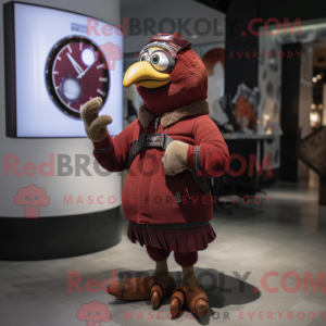 Maroon Tyrkiet maskot...