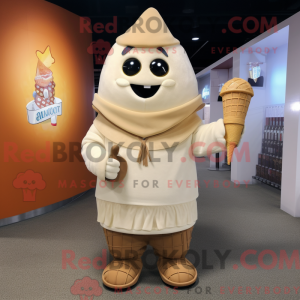 Tan Ice Cream Cone...