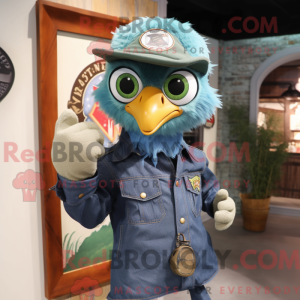 Green Eagle-mascottekostuum...