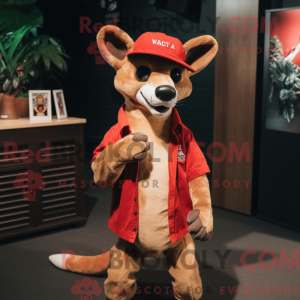 Rød Thylacosmilus maskot...
