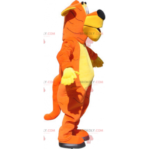 Mascotte tigre bicolore arancione e giallo - Redbrokoly.com