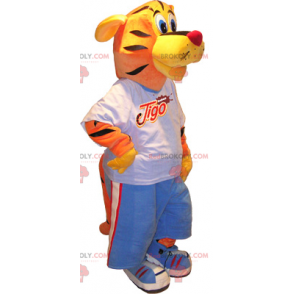 Tijgermascotte in sportkleding - Redbrokoly.com