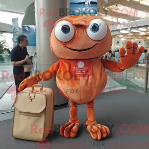 Postava maskota Peach Crab...