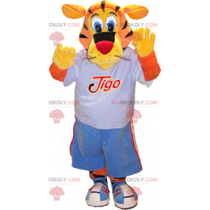 Mascotte de tigre en tenue de sport - Redbrokoly.com