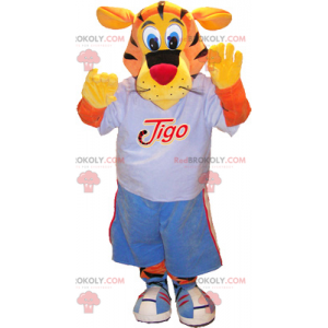 Tiger mascot in sportswear - Redbrokoly.com