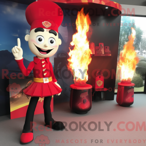 Red Fire Eater mascot...