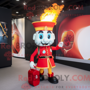 Disfraz de mascota Red Fire...