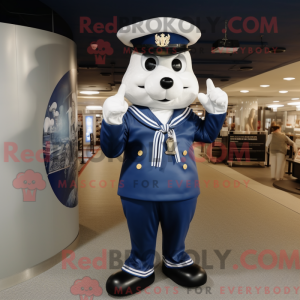Disfraz de mascota de Navy...