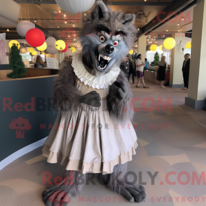 Gray Werewolf mascot...