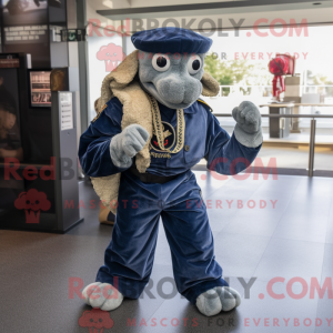 Navy Hydra maskot kostume...