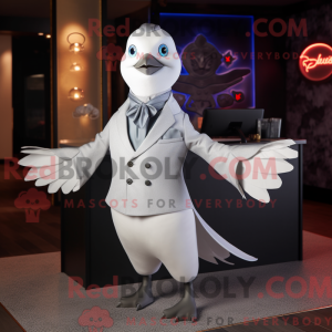 Silver Dove mascottekostuum...
