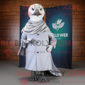 Silver Dove mascottekostuum...