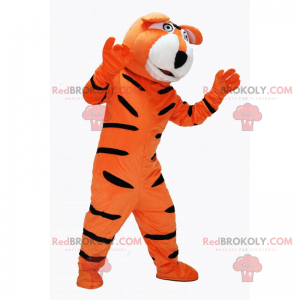 Mascote tigre laranja - Redbrokoly.com