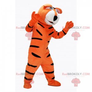 Oransje tiger maskot - Redbrokoly.com
