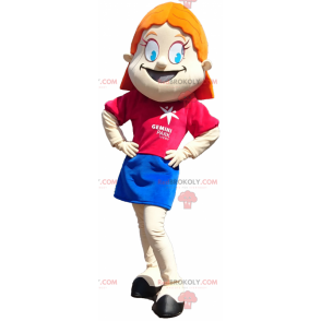 Orange tiger mascot and round eyes - Redbrokoly.com