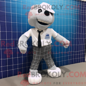 Sølv Volleyball Net maskot...