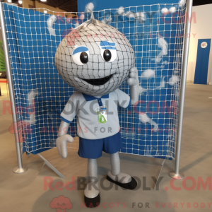 Sølv Volleyball Net maskot...