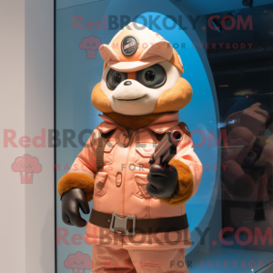 Peach Sniper mascot costume...