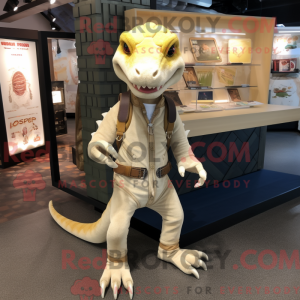 Creme Komodo Dragon máscara...