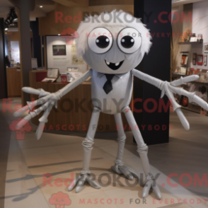 Fantasia de mascote Silver Spider com calção e gravatas-borboleta - Mascotes aranha - REBROKO_296465 - RedBrokoly.com