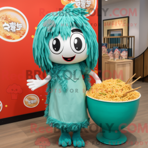 Turkis Ramen maskot kostume...