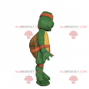 Mascote das tartarugas ninja adolescentes mutantes -