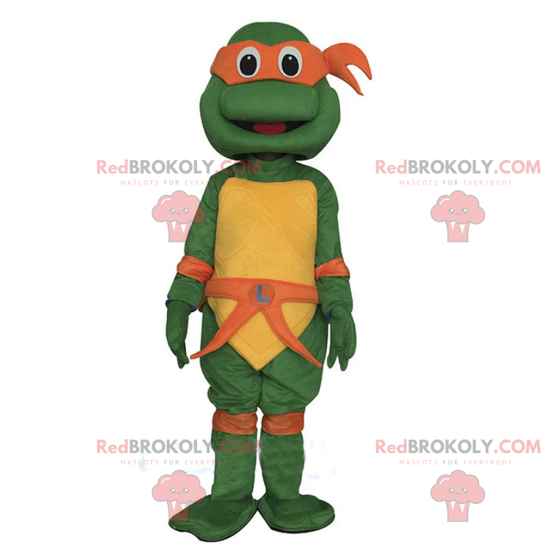 Mascote das tartarugas ninja adolescentes mutantes -