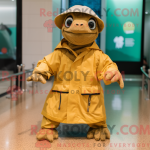 Tan Sea Turtle mascot...