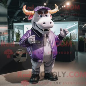 Lila Zebu Maskottchen...