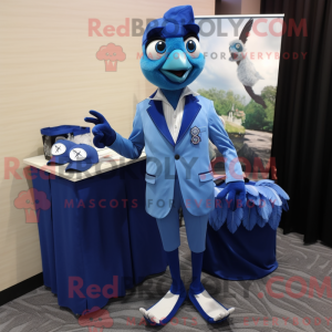 Olive Blue Jay mascot...