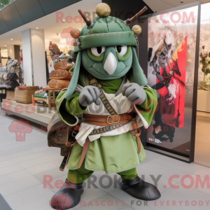 Oliven Samurai maskot...