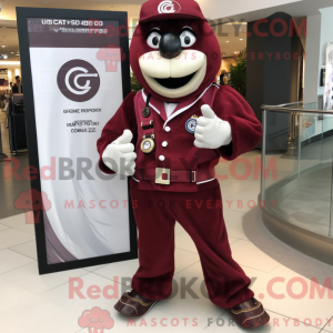Maroon Horseshoe mascotte...