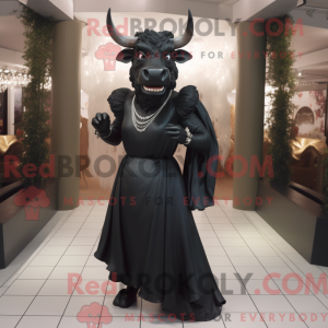 Black Bull-maskotdraktfigur...