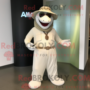 White Anaconda mascot...