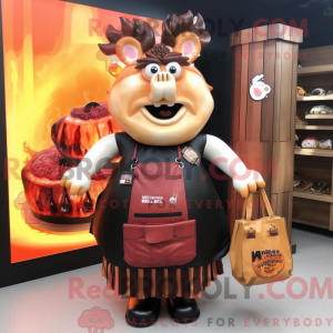 Bbq Ribs mascot costume...