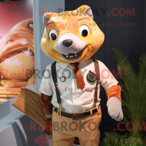 Gold Salmon Maskottchen...