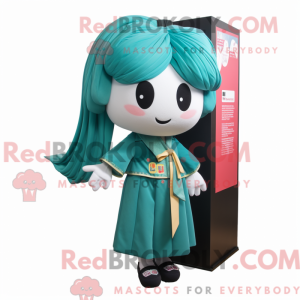 Teal Pho Maskottchen Kostüm...