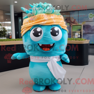 Cyan Sushi Maskottchen...