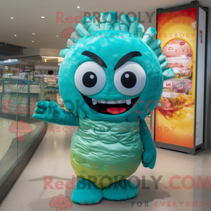 Costume de mascotte de Cyan...