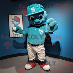 Teal Baseball Glove...