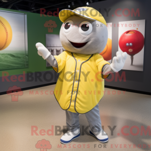 Grå citron maskot kostume...