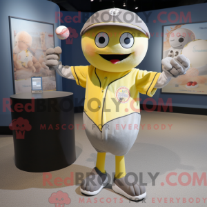 Grå citron maskot kostume...