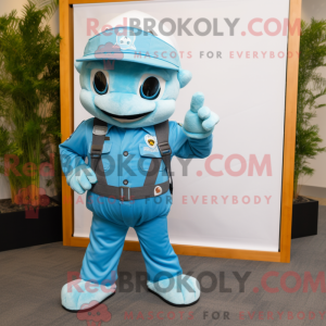 Postava maskota Sky Blue...
