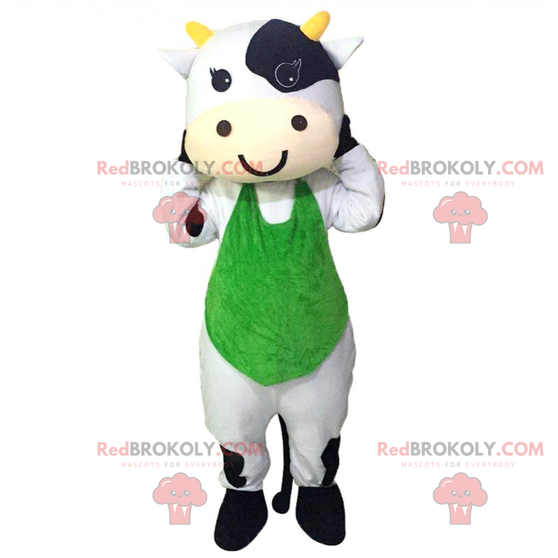 Mascota de vaca con delantal - Redbrokoly.com