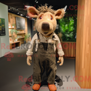 Tan Wild Boar maskot...